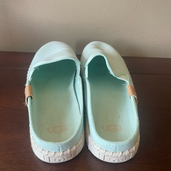 UGG Delu Slip on Sneaker Sky Blue Canvas Flat Espadrille Shoes  sz 8 NEW - Picture 3 of 5